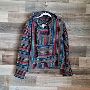 Multicolor Striped Baja Hoodie